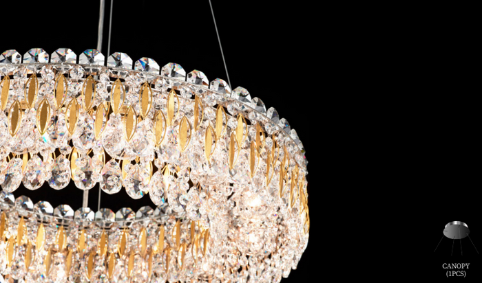 Crystal Halo Chandelier